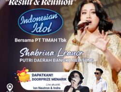 Dukung Shabrina Leanor jadi Juara Indonesia Idol, PT Timah Gelar Nobar di Tiga Kabupaten/Kota di Babel 