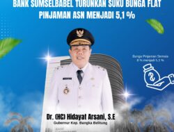 Dorongan Gubernur Babel, Bank Sumsel Babel Turunkan Suku Bunga Flat Pinjaman ASN Menjadi 5,1%