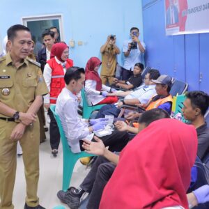 Gandeng Perumda Tirta Musi, PMI Dorong Gerakan Donor Darah Massal di Palembang