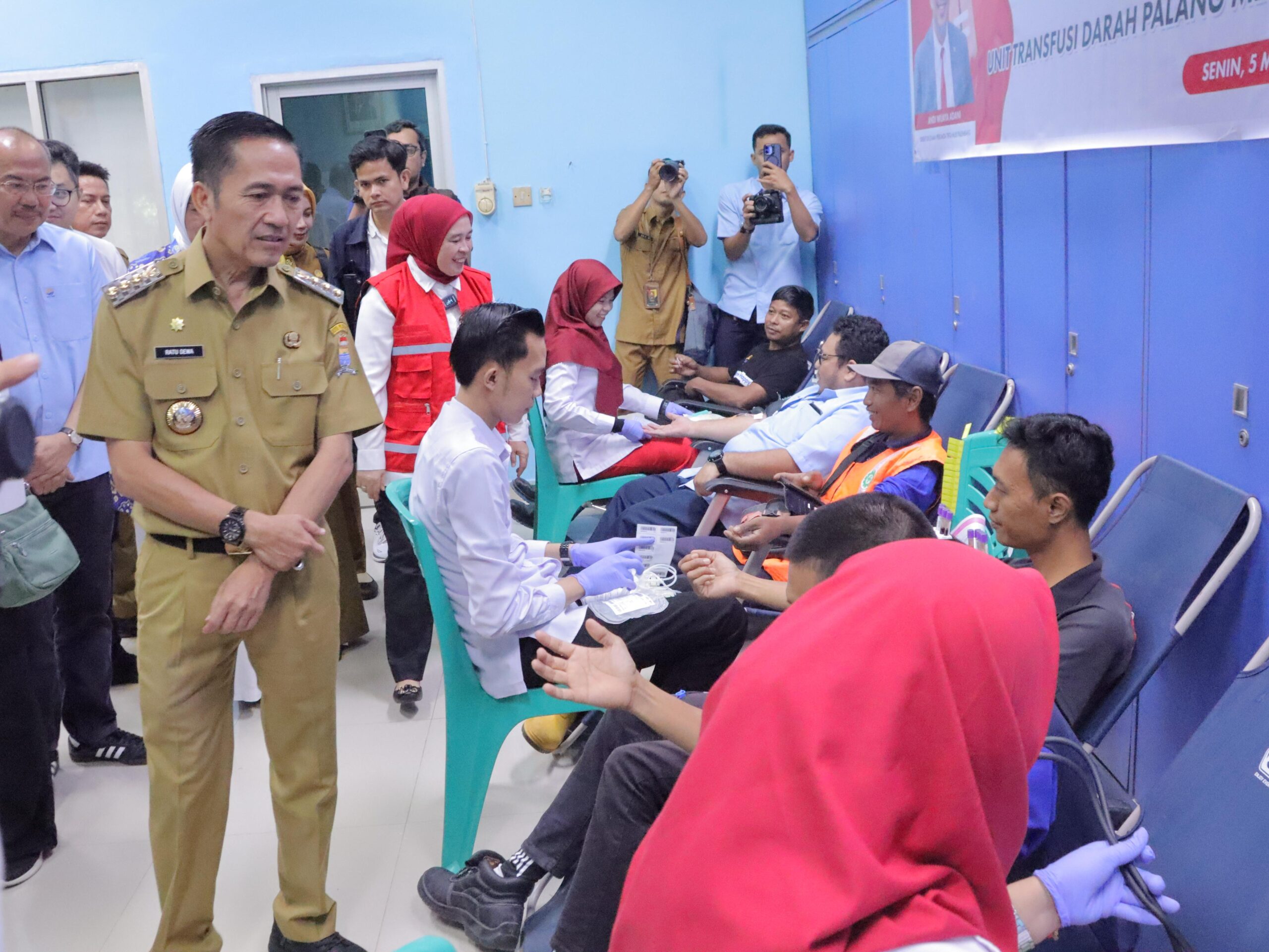 Gandeng Perumda Tirta Musi, PMI Dorong Gerakan Donor Darah Massal di Palembang
