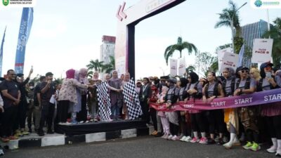 Momentum HUT Provinsi, Sekda Sumsel Buka Kebaya RUN 2025 yang Pertama di Sumsel