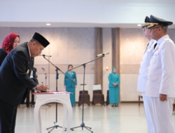 Lantik Bupati dan Wakil Bupati Bangka Barat, Gubernur Hidayat Arsani Ajak Kepala Daerah Bersinergi Membangun Bangka Belitung