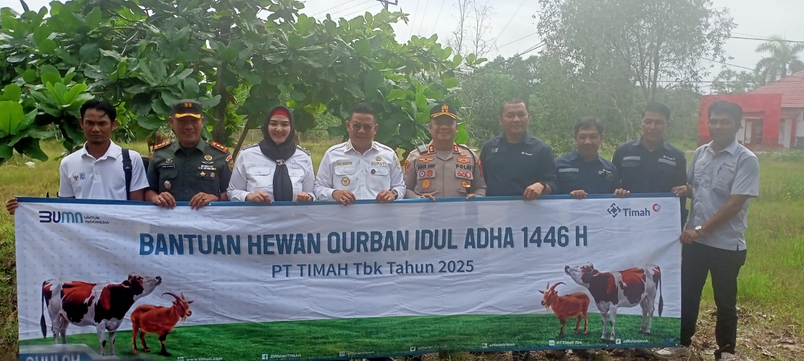 Pererat Silaturahmi, PT Timah Tebar Ratusan Hewan Kurban di Empat Provinsi