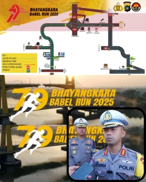 Bhayangkara Babel Run 2025, Dit Lantas Polda Babel Bakal Lakukan Penutupan Dan Rekayasa Lalulintas