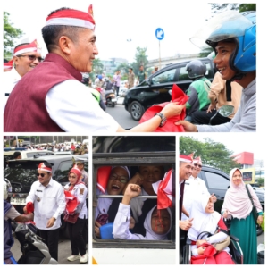 RDPS Bagikan 3 Ribu Bendera Merah Putih kepada Warga