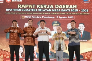 Herman Deru Ajak HIPMI Sumsel Sukseskan Pembangunan Daerah dan Jadi Pengusaha Adaptif